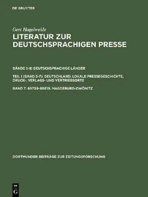 Buy 69709-80619. Magdeburg-Zwönitz (English, Gert Hagelweide) Online at Best Price - BookBajar