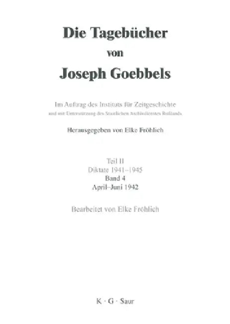Buy April - Juni 1942 (English, Elke Fröhlich) Online at Best Price - BookBajar