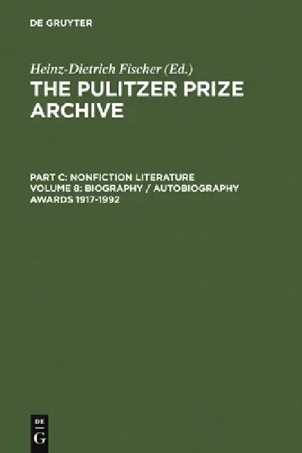 Buy Biography / Autobiography Awards 1917-1992 (English, Heinz-D Fischer) Online at Best Price - BookBajar
