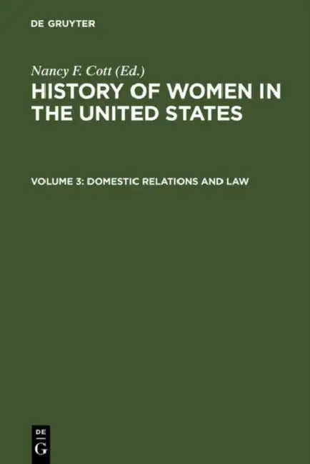 Buy Domestic Relations and Law (English, Nancy F. (EDT) Cott) Online at Best Price - BookBajar