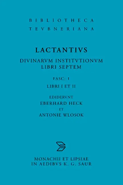 L. Caelius Firmianus Lactantius (English, Eberhard Heck) - Image 1 - BookBajar