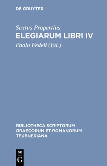 Buy Elegiarum Libri IV (English, Sextus Propertius) Online at Best Price - BookBajar