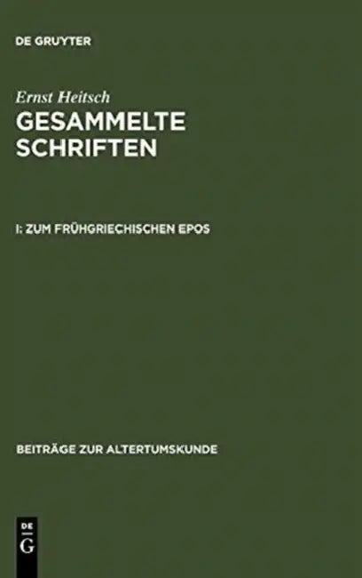Buy Zum Frühgriechischen Epos (English, Ernst Heitsch) Online at Best Price - BookBajar