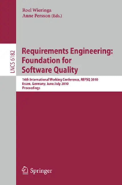 Requirements Engineering (English, Roel Wieringa | Anne Persson) - Image 1 - BookBajar
