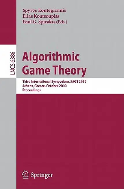 Buy Algorithmic Game Theory (English, Spyros Kontogiannis | Elias Koutsoupias | Paul Spirakis) Online at Best Price - BookBajar