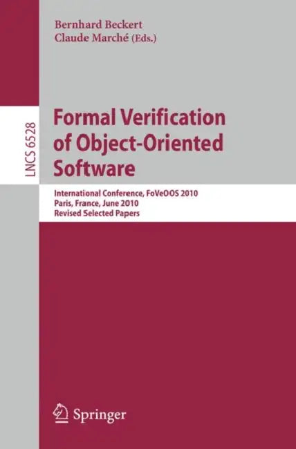 Formal Verification of Object-Oriented Software (English, Bernhard Beckert | Claude Marché) - Image 1 - BookBajar