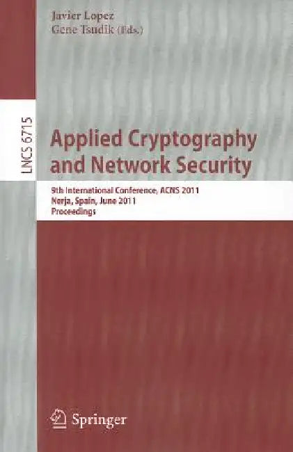 Buy Applied Cryptography and Network Security (English, Javier López | Gene Tsudik) Online at Best Price - BookBajar