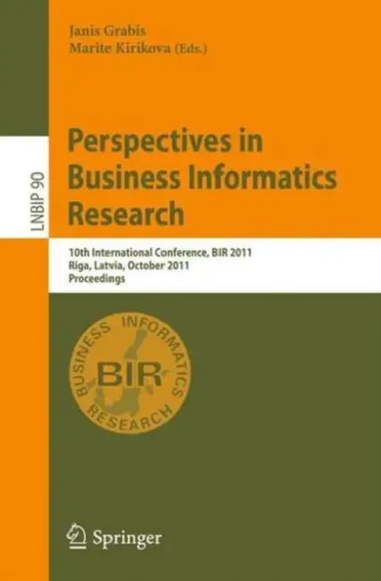 Buy Perspectives in Business Informatics Research (English, Janis Grabis | Marite Kirikova) Online at Best Price - BookBajar