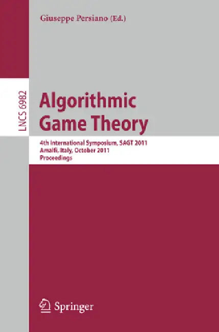 Buy Algorithmic Game Theory (English, Giuseppe Persiano) Online at Best Price - BookBajar