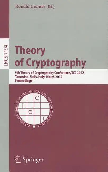 Buy Theory of Cryptography (English, Ronald Cramer) Online at Best Price - BookBajar