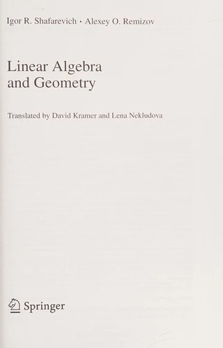 Buy Linear Algebra and Geometry (English, Igor R. Shafarevich) Online at Best Price - BookBajar