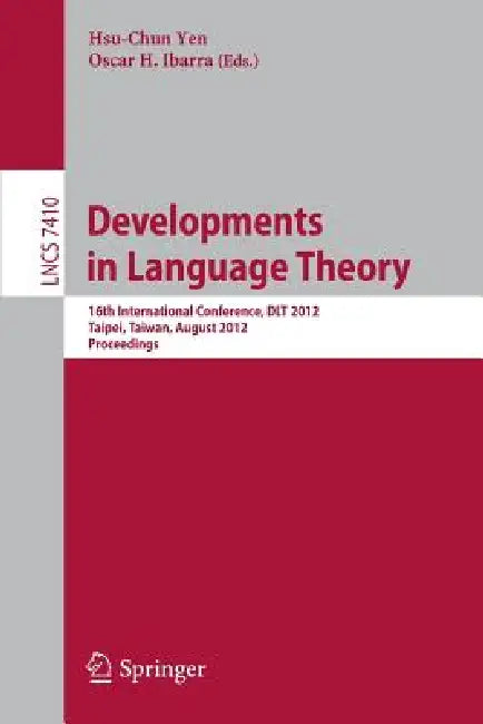 Buy Developments in Language Theory (English, Hsu-Chun Yen | Oscar H. Ibarra) Online at Best Price - BookBajar