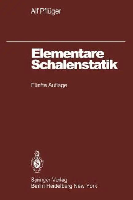 Buy Elementare Schalenstatik (English, A. Pflüger) Online at Best Price - BookBajar