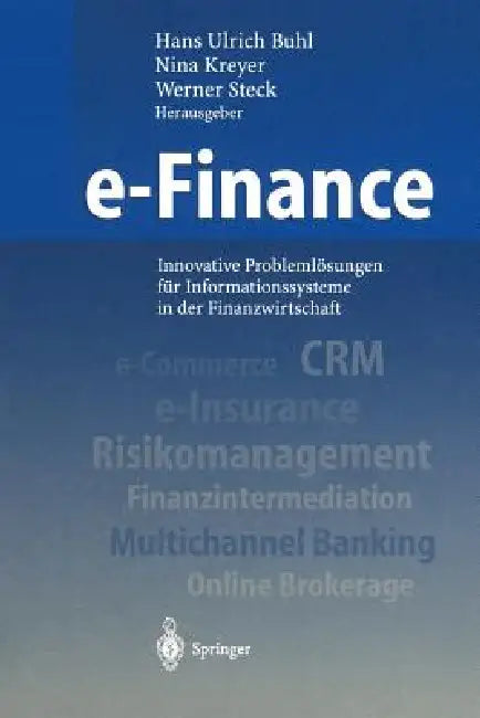 Buy E-Finance (English, H. U. Buhl | N. Kreyer | W. Steck) Online at Best Price - BookBajar