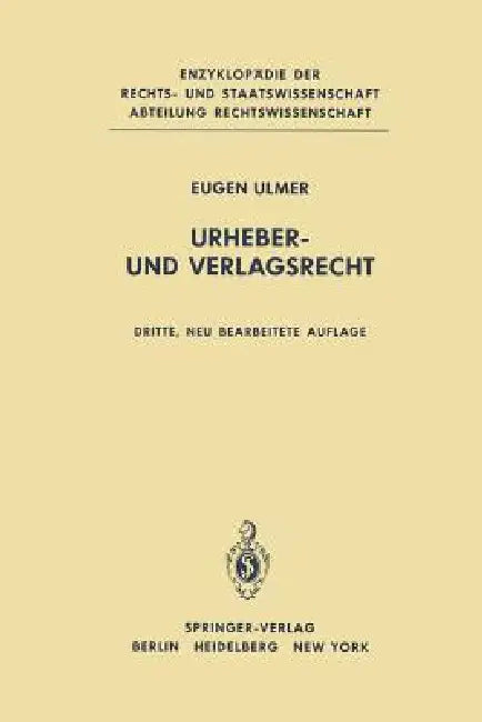Buy Urheber- Und Verlagsrecht (English, E. Ulmer) Online at Best Price - BookBajar