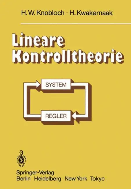 Buy Lineare Kontrolltheorie (English, H. W. Knobloch | H. Kwakernaak) Online at Best Price - BookBajar