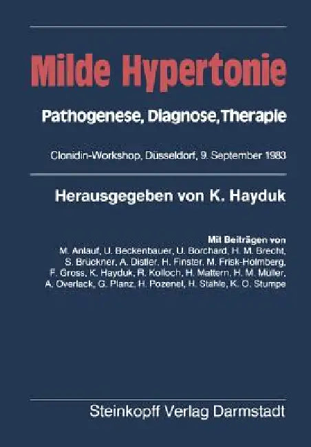 Buy Milde Hypertonie (English, K. Hayduk | F. Gross) Online at Best Price - BookBajar