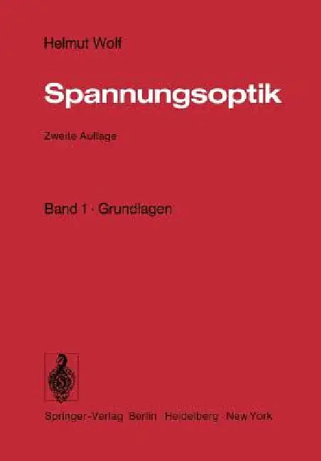 Spannungsoptik (English, Helmut Wolf) - Image 1 - BookBajar