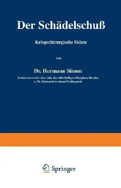 Buy Der Schädelschuß (English, Hermann Simon) Online at Best Price - BookBajar