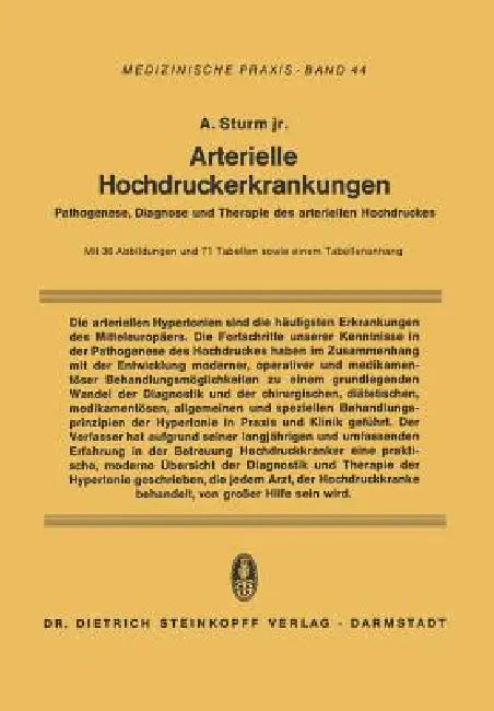 Buy Arterielle Hochdruckerkrankungen (English, Sturm | F. Grosse-Brockhoff) Online at Best Price - BookBajar