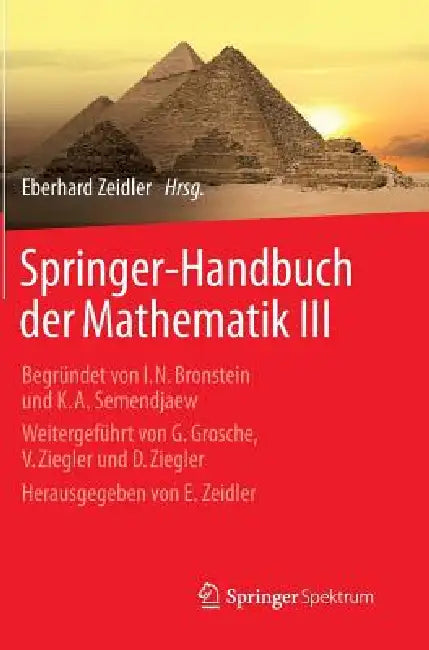 Buy Springer-Handbuch Der Mathematik III (English, Eberhard Zeidler | Hans-Rudolf Schwarz | Wolfgang Hackbusch) Online at Best Price - BookBajar