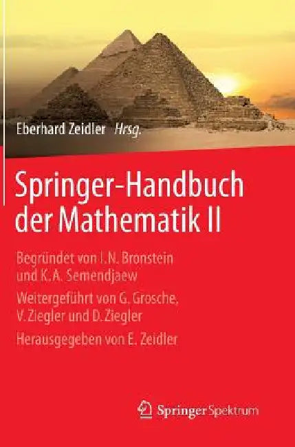 Buy Springer-Handbuch Der Mathematik II (English, Eberhard Zeidler | Eberhard Zeidler) Online at Best Price - BookBajar