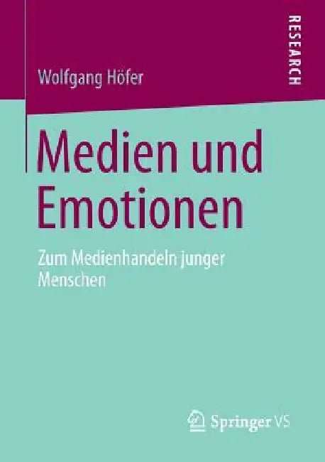 Medien Und Emotionen (English, Wolfgang Höfer) - Image 1 - BookBajar