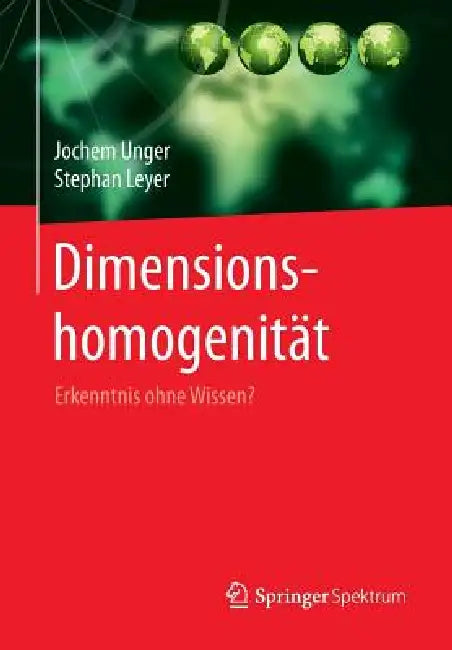 Buy Dimensionshomogenität (English, Jochem Unger | Stephan Leyer) Online at Best Price - BookBajar