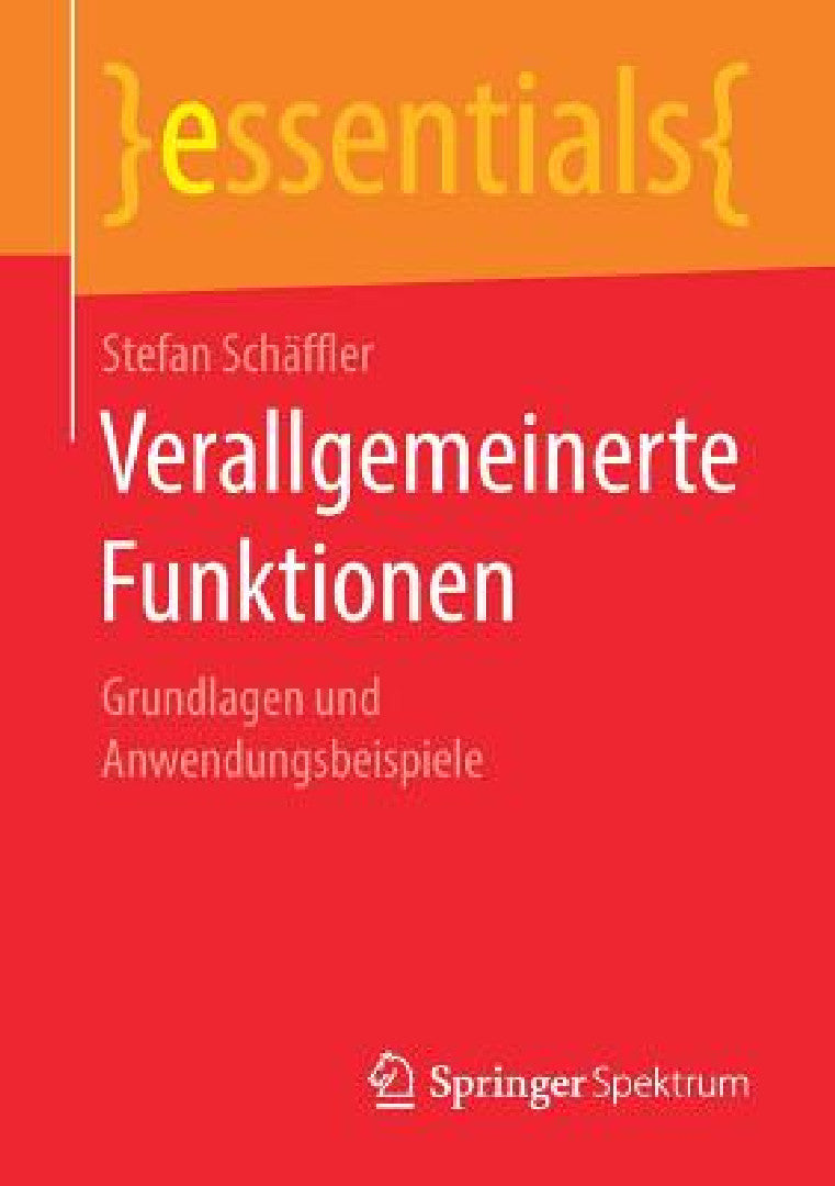 Buy Verallgemeinerte Funktionen (English, Stefan Schäffler) Online at Best Price - BookBajar