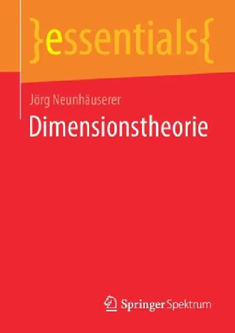 Dimensionstheorie (English, Jörg Neunhäuserer) - Image 1 - BookBajar