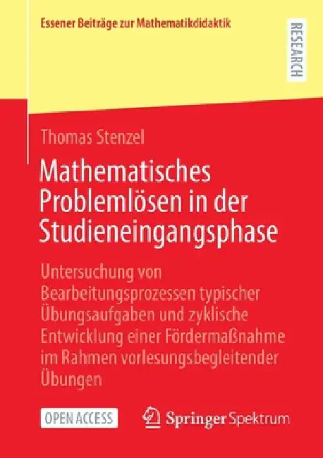 Mathematisches Problemlösen in Der Studieneingangsphase (English, Thomas Stenzel) - Image 1 - BookBajar