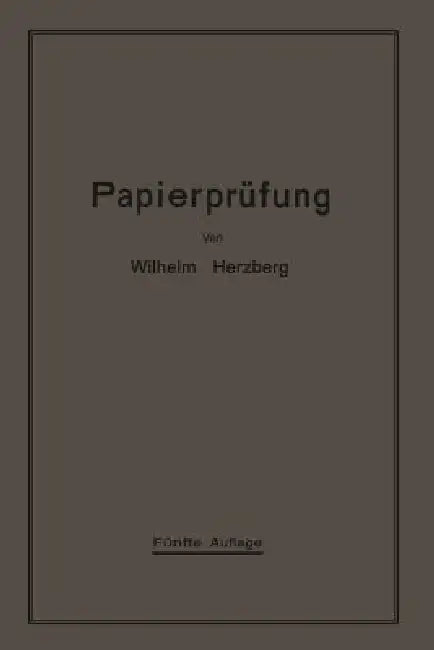 Buy Papierprüfung (English, Wilhelm Herzberg) Online at Best Price - BookBajar