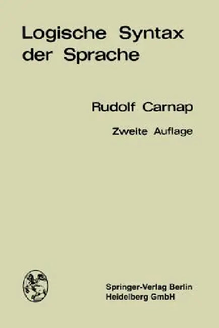 Buy Logische Syntax Der Sprache (English, Rudolf Carnap) Online at Best Price - BookBajar