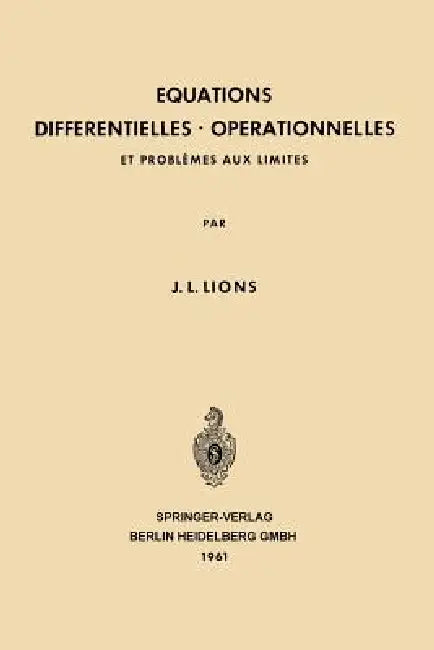 Buy Equations Differentielles Operationnelles (English, Jacques Louis Lions) Online at Best Price - BookBajar