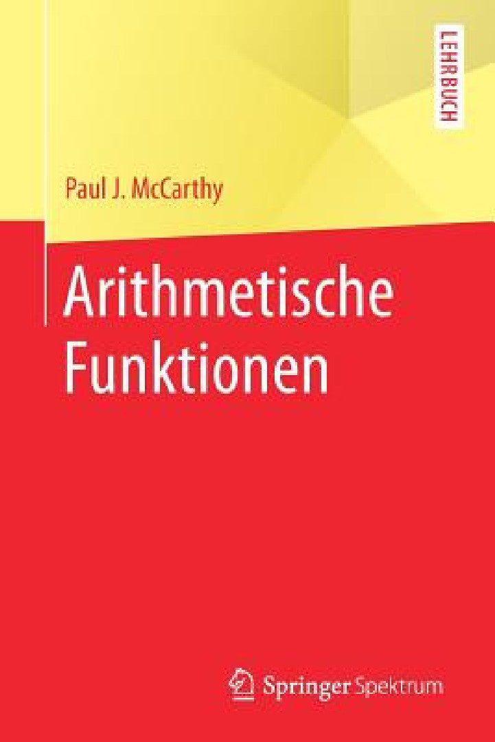 Arithmetische Funktionen (English, Paul J. McCarthy | Markus Hablizel) - Image 1 - BookBajar