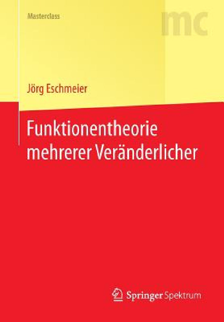 Funktionentheorie Mehrerer Veränderlicher (English, Jörg Eschmeier) - Image 1 - BookBajar