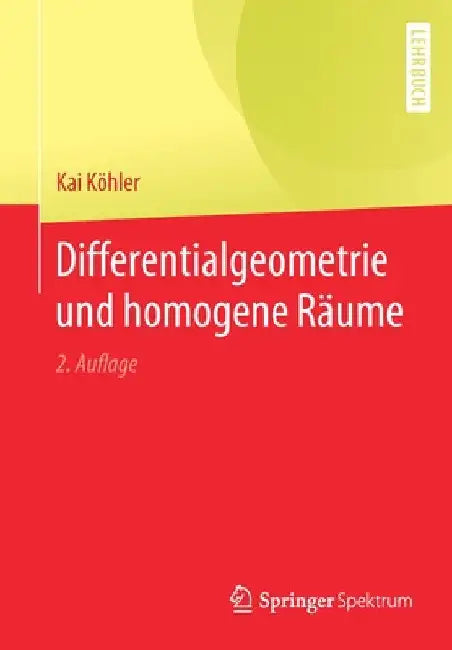Differentialgeometrie Und Homogene Räume (English, Kai Köhler) - Image 1 - BookBajar