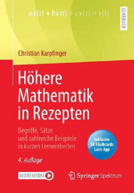 Buy Höhere Mathematik in Rezepten (English, Christian Karpfinger) Online at Best Price - BookBajar