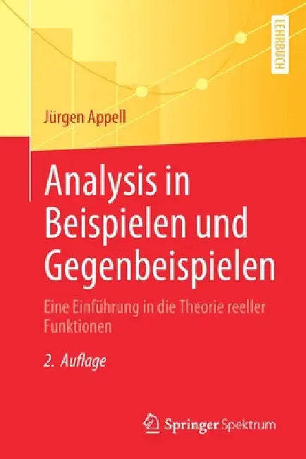 Analysis in Beispielen Und Gegenbeispielen (English, Jürgen Appell) - Image 1 - BookBajar