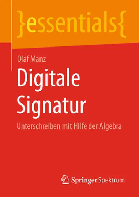 Buy Digitale Signatur (English, Olaf Manz) Online at Best Price - BookBajar