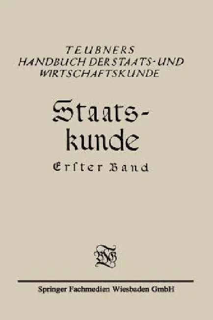 Buy Staats-Kunde (English, Richard Schmidt | Christian Meurer | Eduard Rosenbaum) Online at Best Price - BookBajar