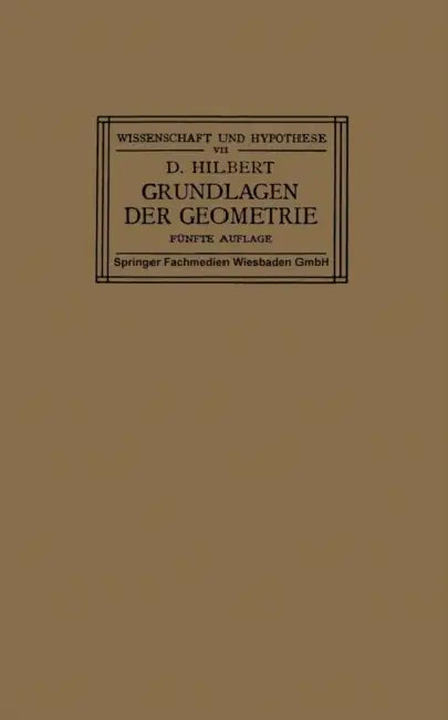 Buy Grundlagen Der Geometrie (English, David Hilbert) Online at Best Price - BookBajar