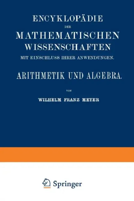 Buy Arithmetik Und Algebra (English, Wilhelm Franz Meyer) Online at Best Price - BookBajar