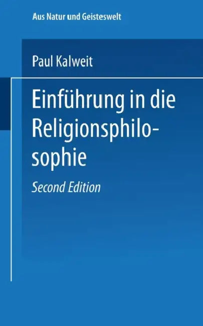 Einführung in Die Religionsphilosophie (English, Paul Kalweit) - Image 1 - BookBajar