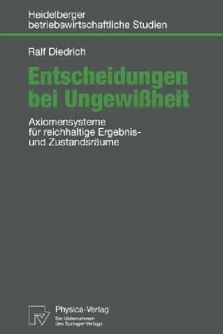 Buy Entscheidungen Bei Ungewißheit (English, Ralf Diedrich) Online at Best Price - BookBajar