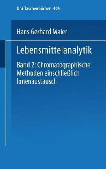 Buy Lebensmittelanalytik (English, H. G. Maier) Online at Best Price - BookBajar