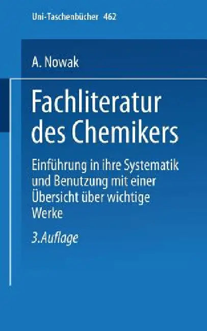 Buy Fachliteratur Des Chemikers (English, A. Nowak) Online at Best Price - BookBajar