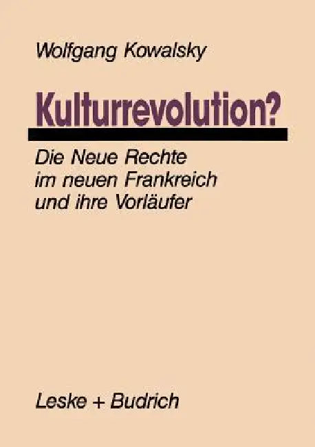 Buy Kulturrevolution? (English, Wolfgang Kowalsky) Online at Best Price - BookBajar