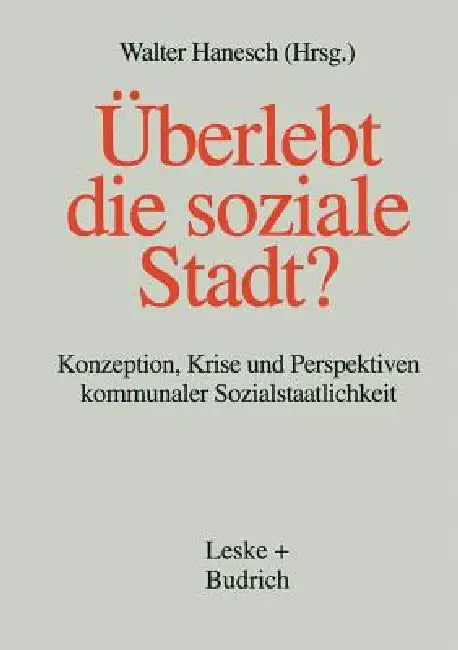 Buy Überlebt Die Soziale Stadt? (English, Walter Hanesch) Online at Best Price - BookBajar