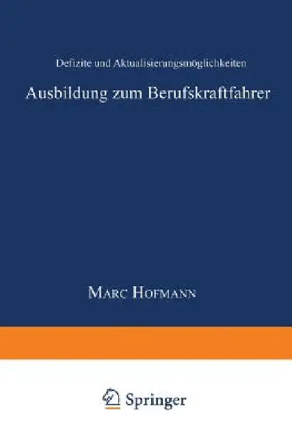 Ausbildung Zum Berufskraftfahrer (English, Marc Hofmann) - Image 1 - BookBajar